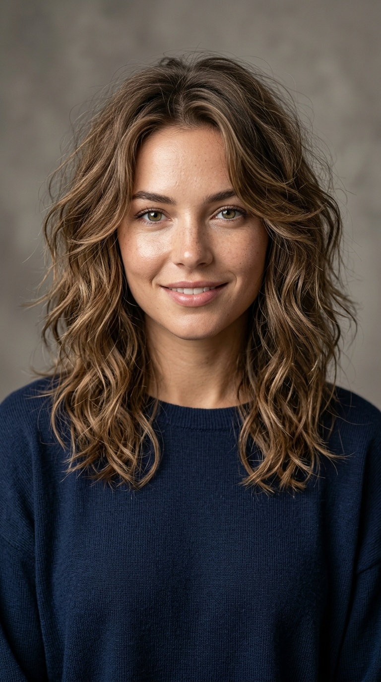 Wispy Layered Cut with Salt Spray Waves