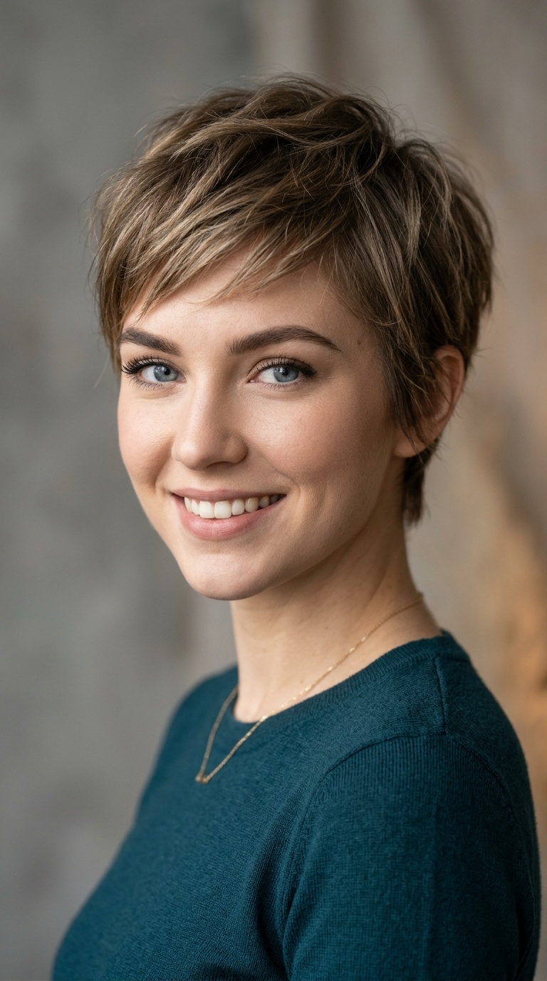 Wispy Layered Pixie