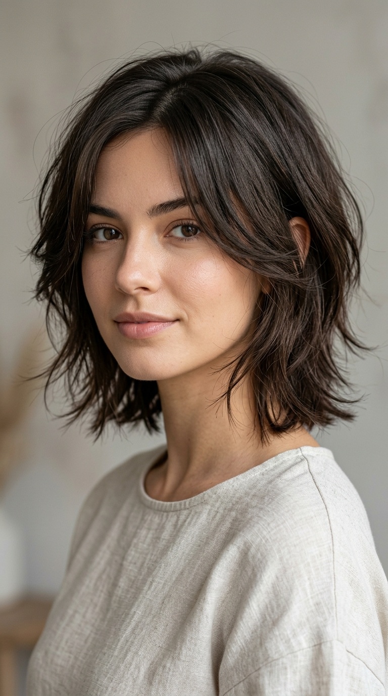 Wispy Layered Side Part