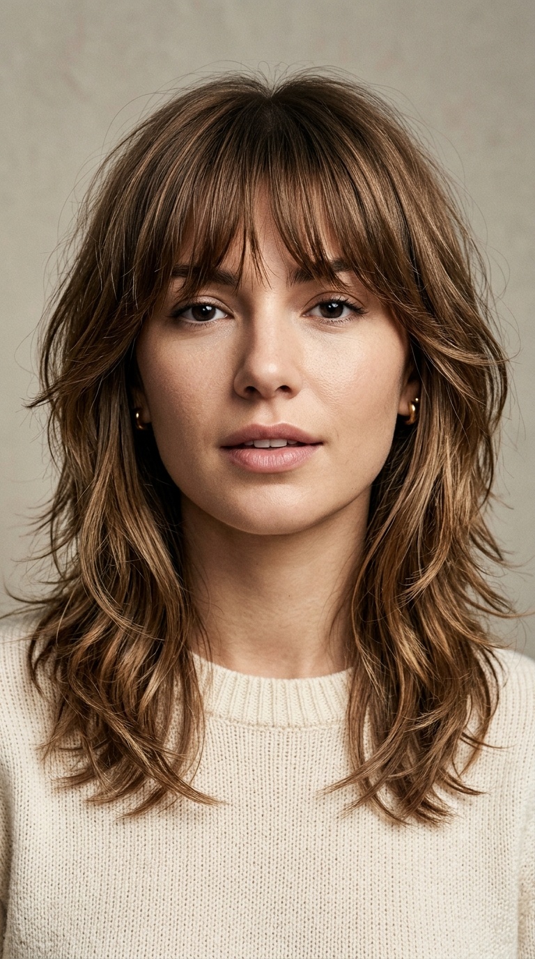 Wispy Layers with Birkin Bangs