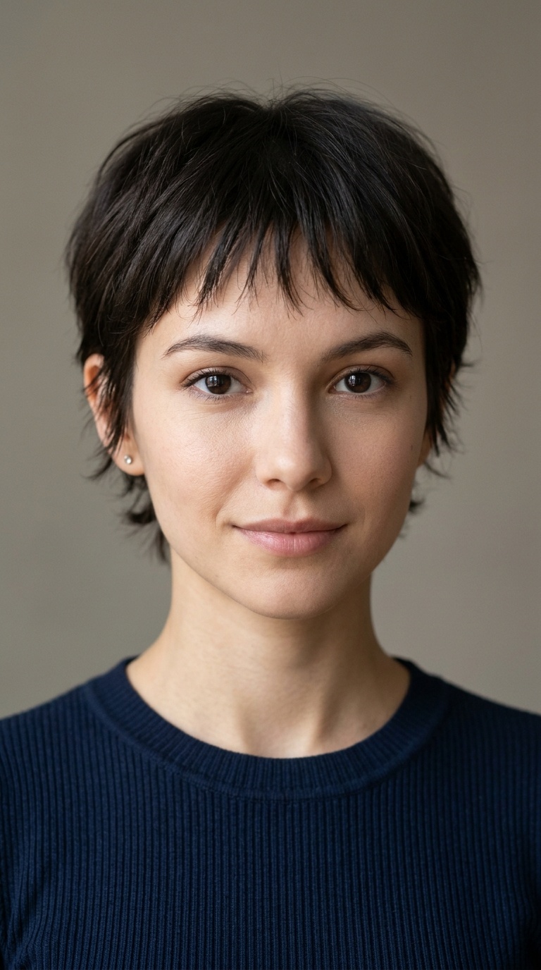 Wispy Micro-Bangs Gamine