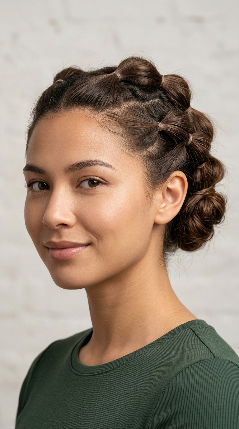 Wrapped Bubble Updo