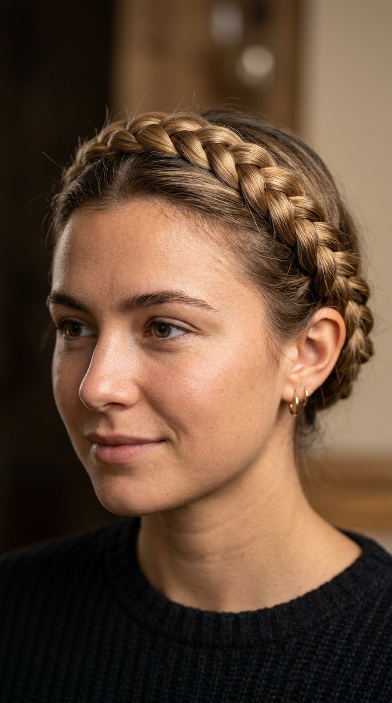 Wrapped French Braid Headband
