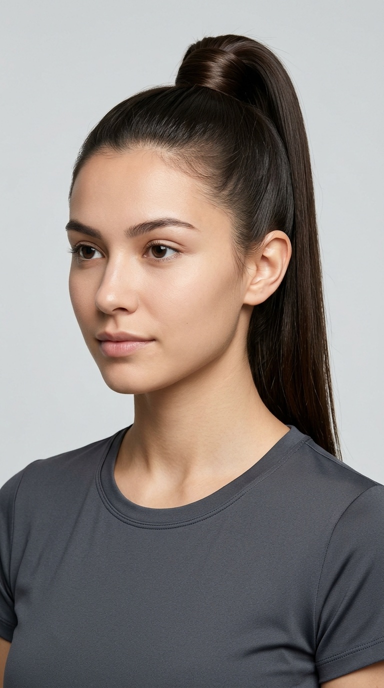 Wrapped High Ponytail