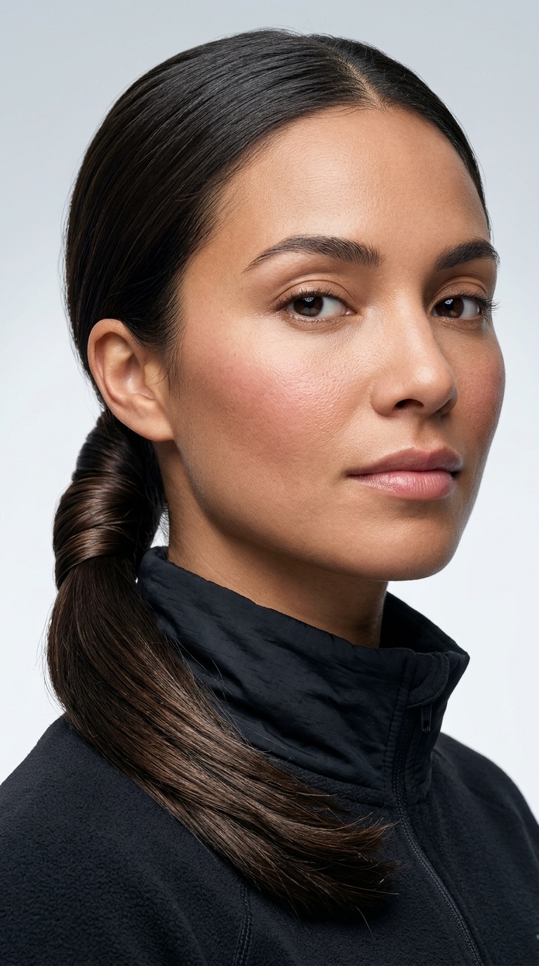Wrapped Low Ponytail
