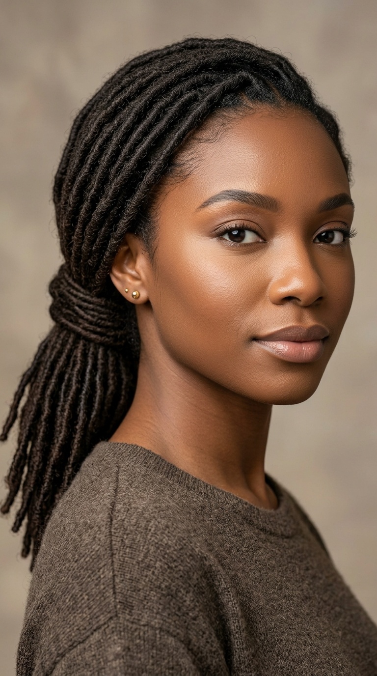 Wrapped Low Ponytail