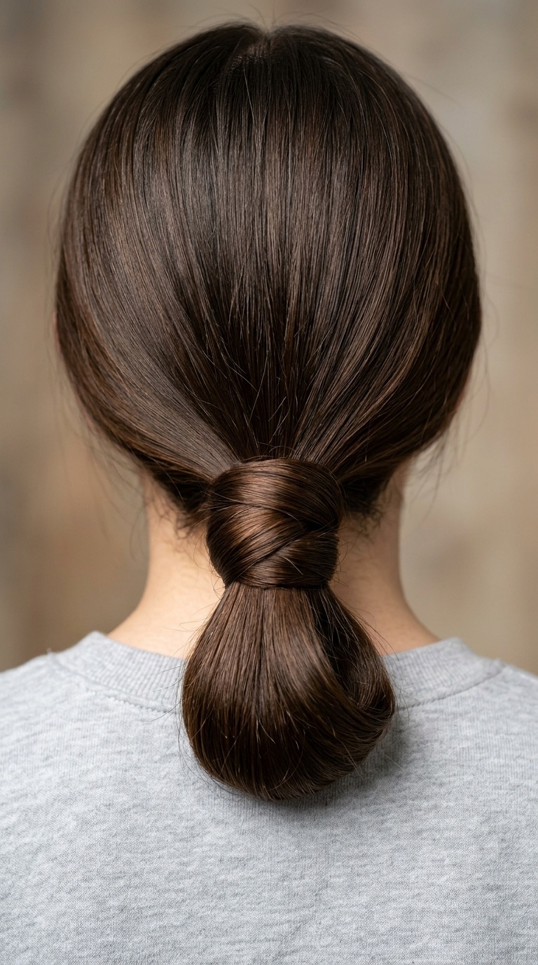 Wrapped Low Ponytail