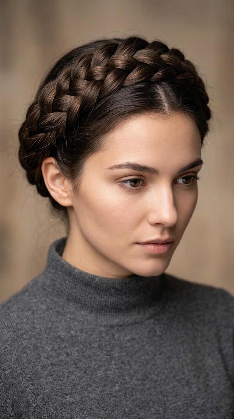 Wrapped Milkmaid Braids