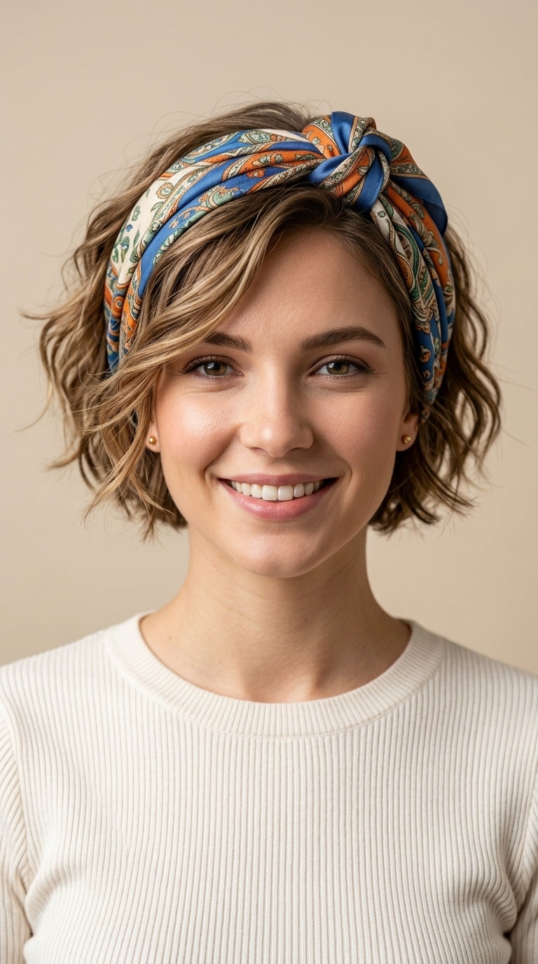 Wrapped Silk Scarf