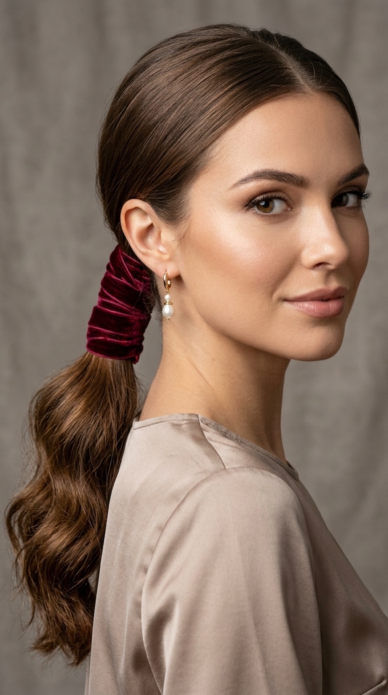 Wrapped Velvet Ribbon Pony