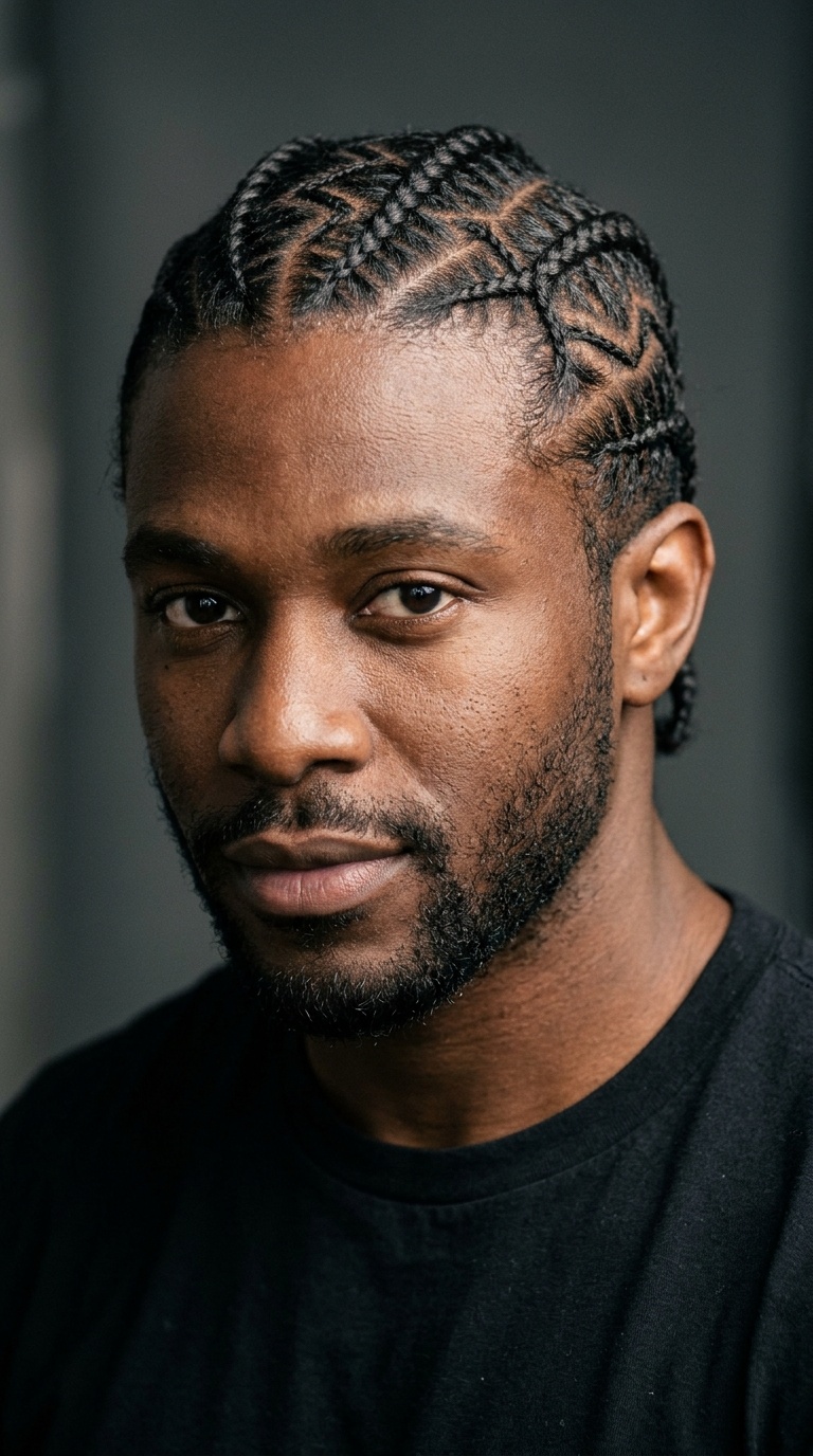 Zig-Zag Cornrow Patterns