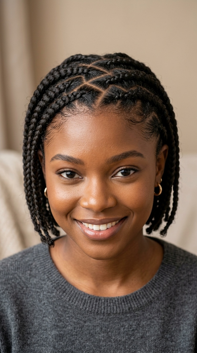 Zig-Zag Part Braids