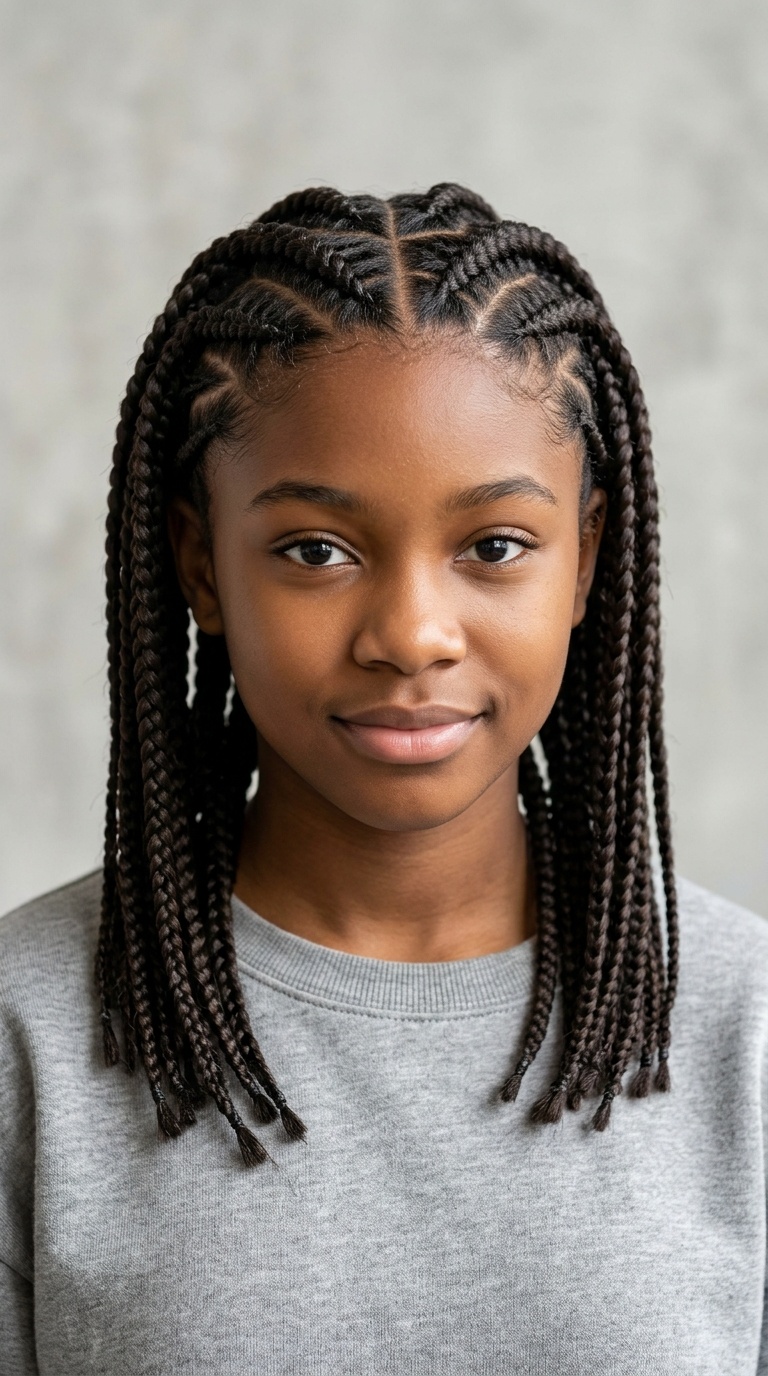Zig-Zag Part Braids