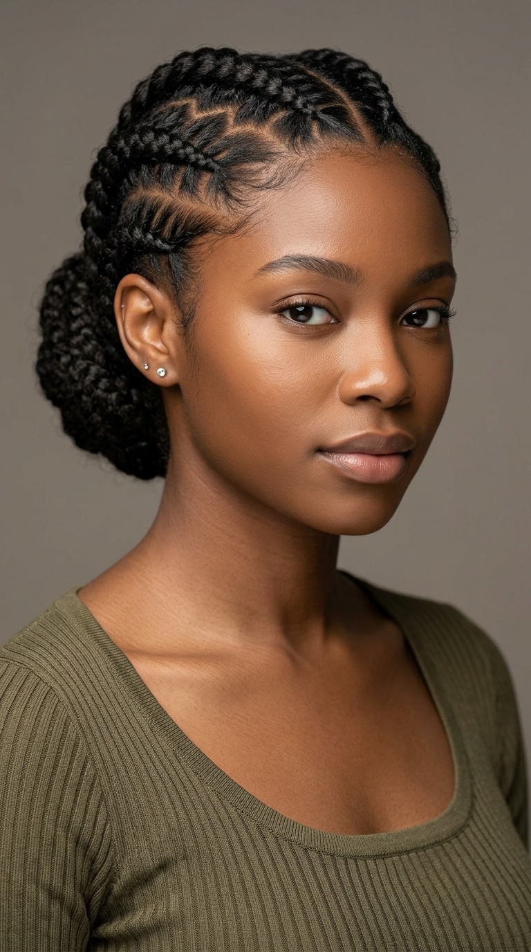 Zig-Zag Part Cornrows