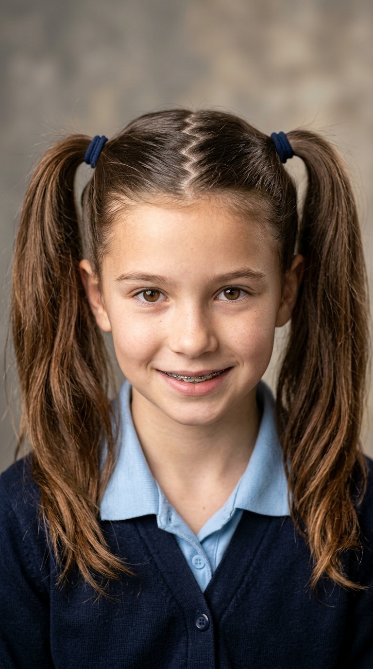 Zig-Zag Part Pigtails