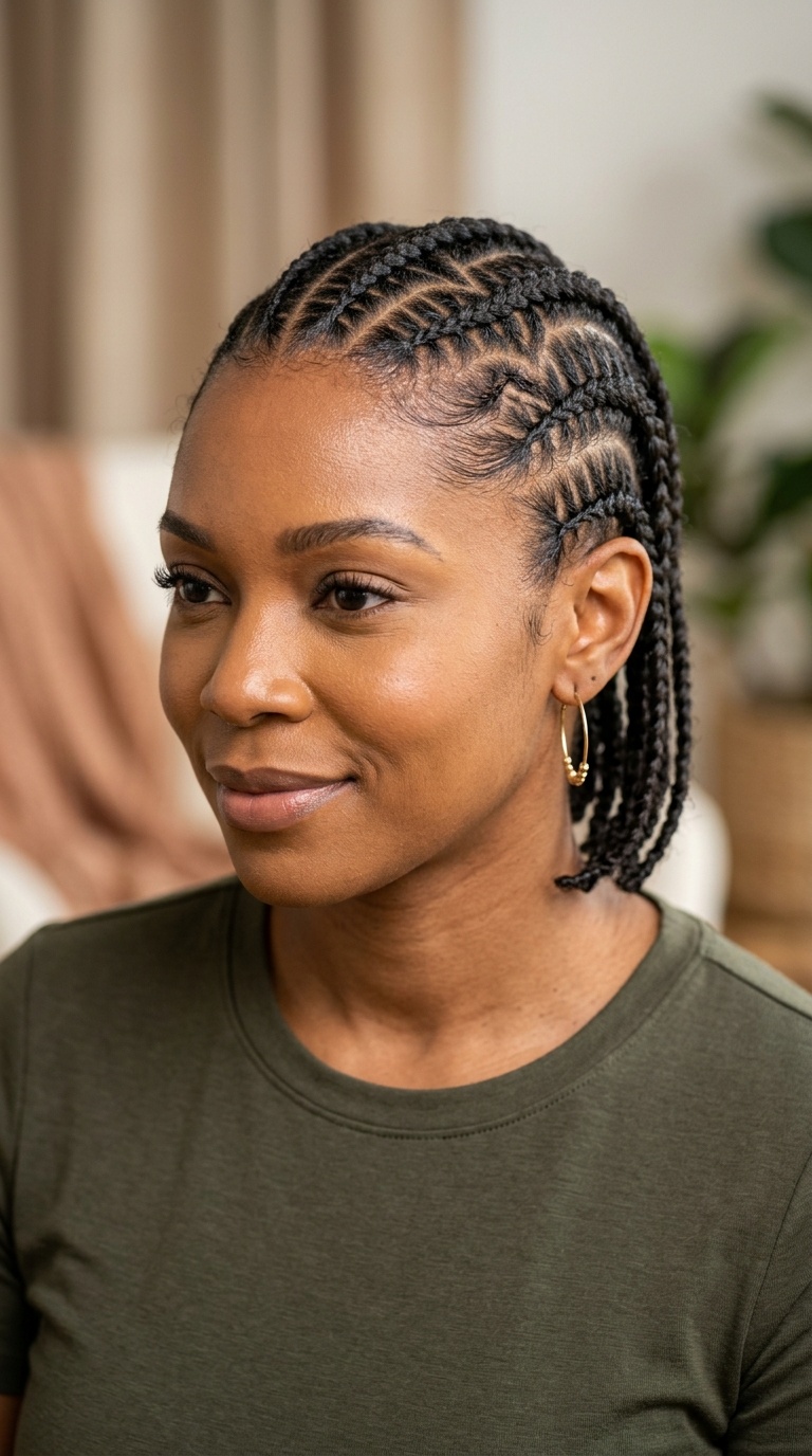 Zig-Zag Parted Braids