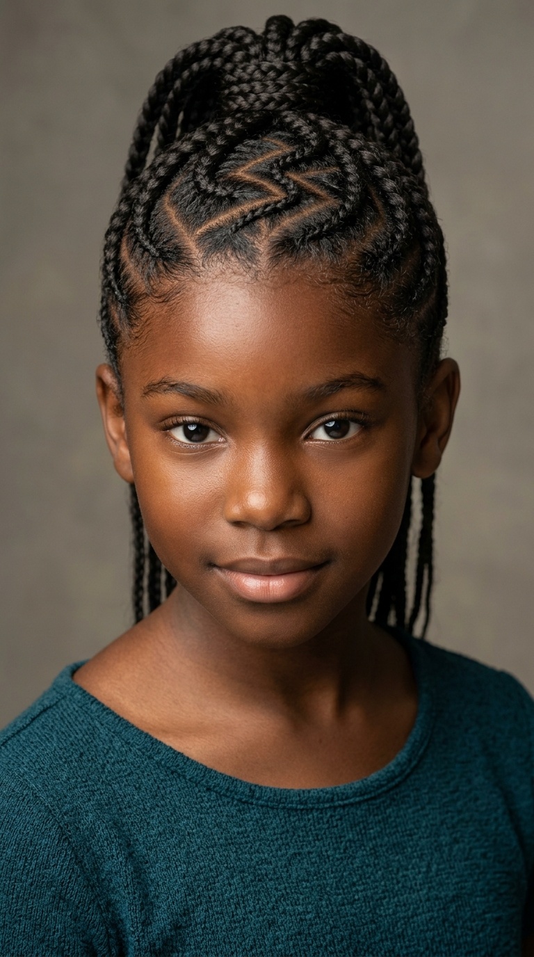 Zig-Zag Parted Braids