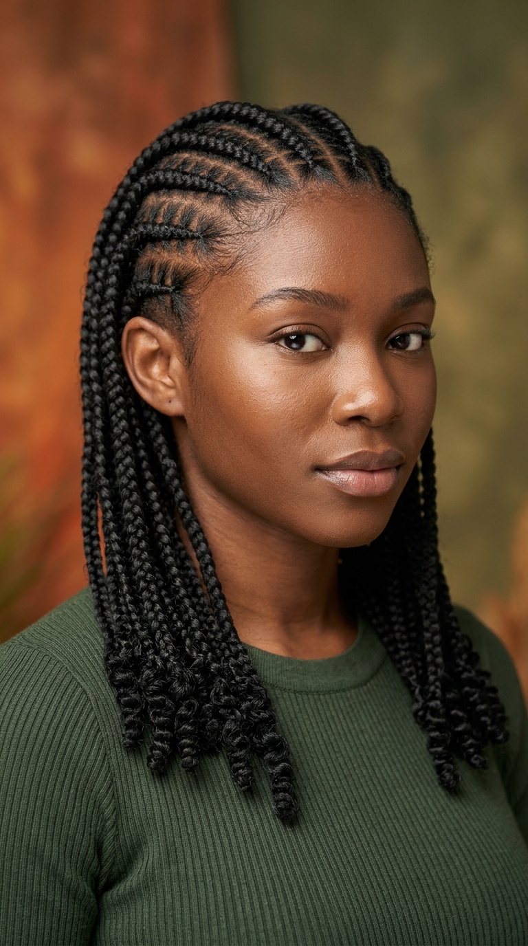 Zig-Zag Parted Braids