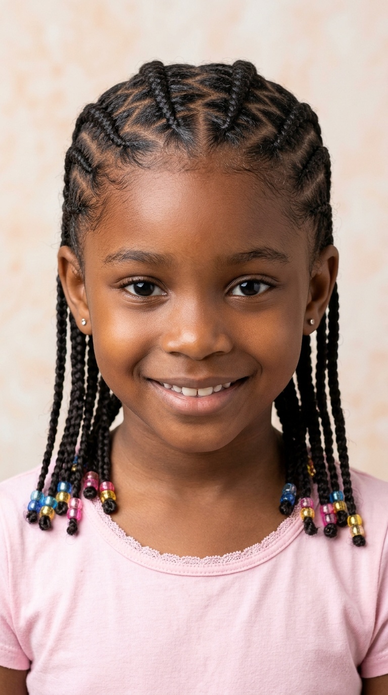 Zig-Zag Parted Cornrows