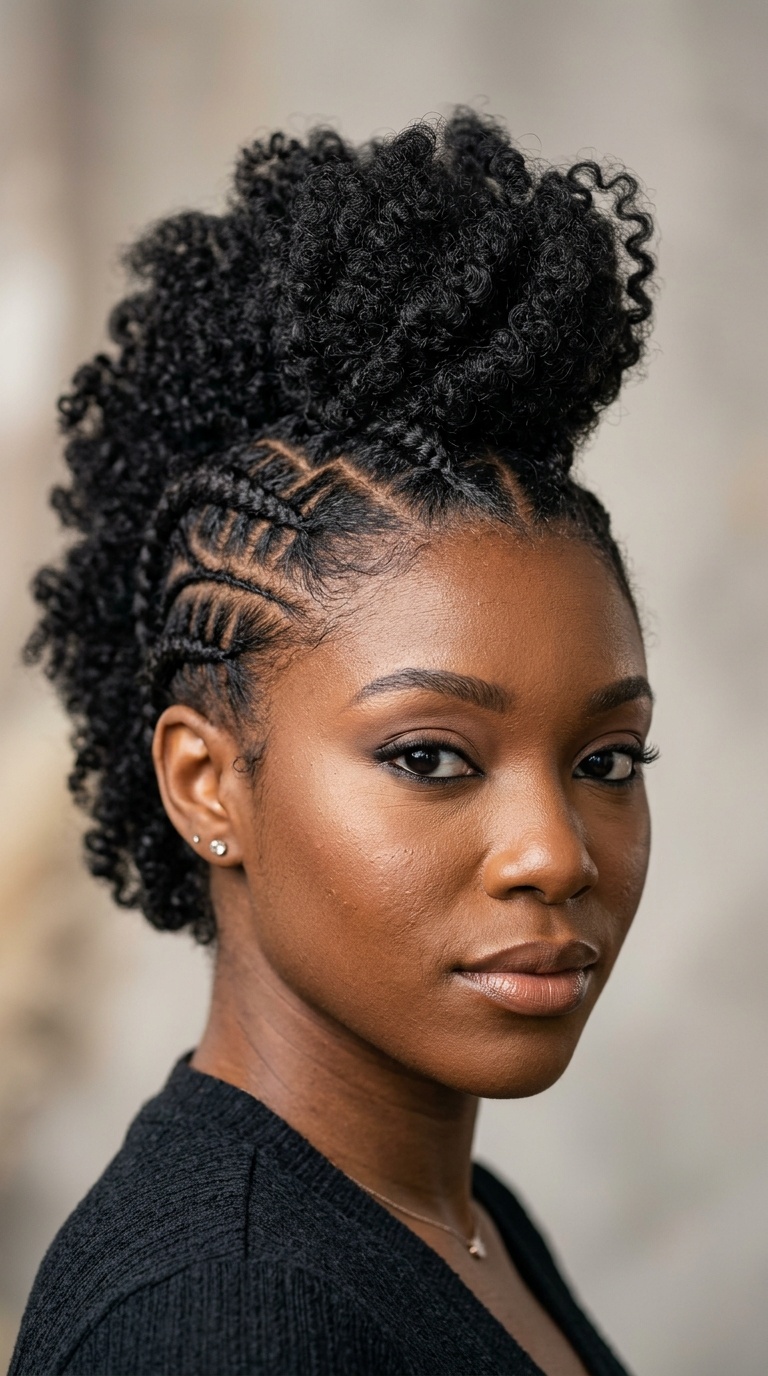 Zig-Zag Parted Mohawk
