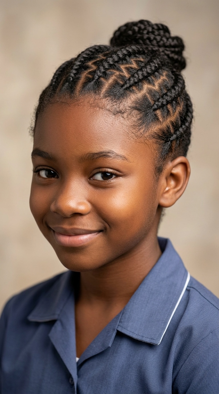 Zig-Zag Parting Cornrows